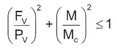 對於同時承受彎曲與剪切的橫梁腹板計算公式