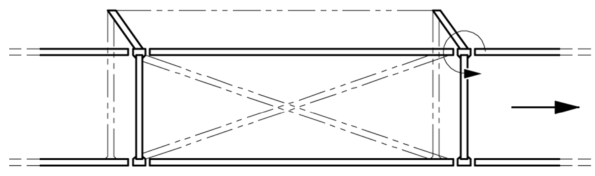 單排懸臂連杆相對立柱變形
